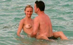 Cameron Diaz Nude in the Water in a Love Embrace