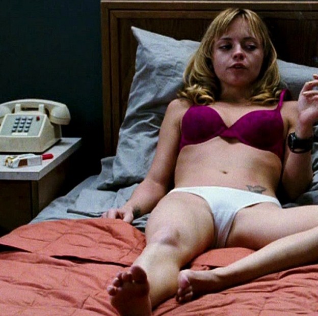 Christina Ricci Nude Pussy Outlining Under White Panties
