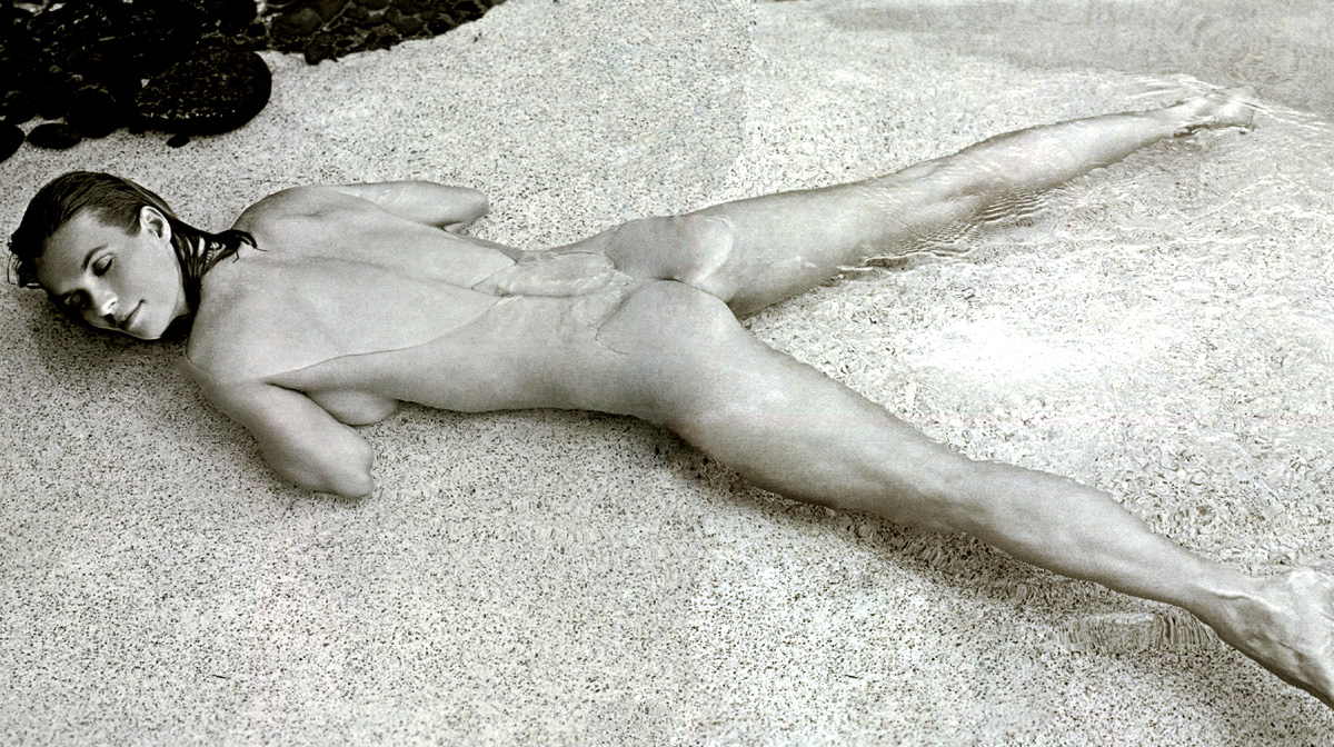 Katarina Witt Nude in Water with Spread Legs