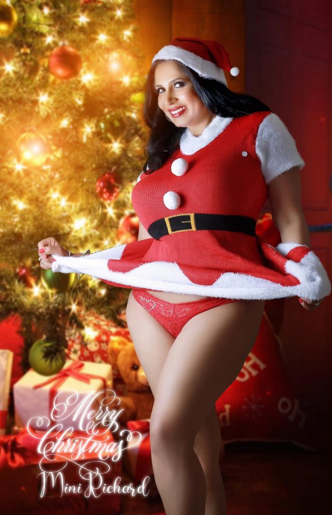 Chubby Indian Auntie Mini Richard Shows her Ass on Christmass gallery, pic 13