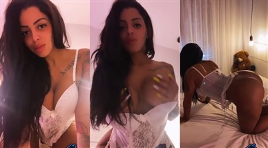 Stephanie Silveira Nude White Lingerie Teasing Video Premium ...